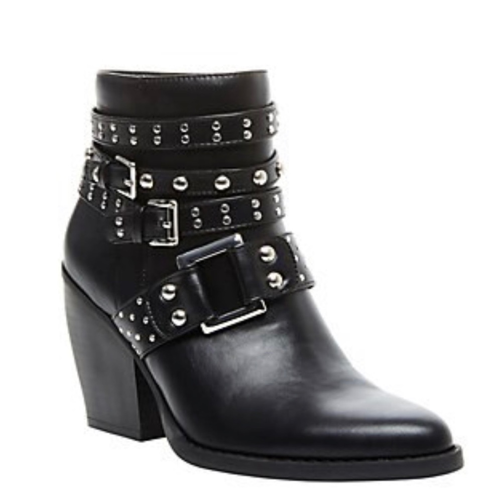 Madden Girl Black Studded Booties *BRAND NEW*